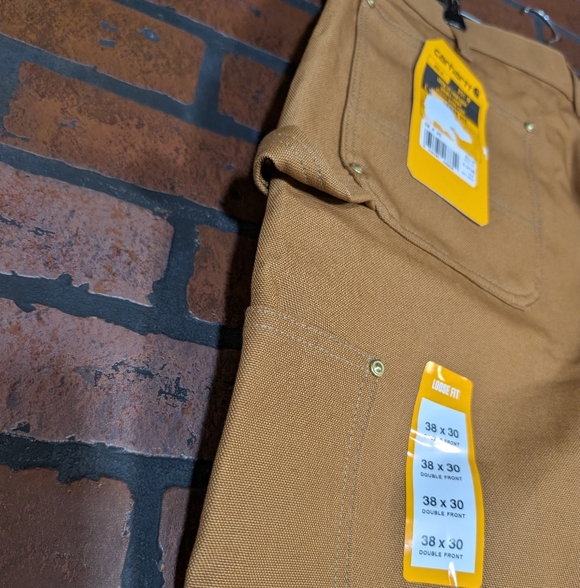 Carhartt Men's Loose Fit Double Front Carpenter Work Pants 38x30 - Picture 5 of 16